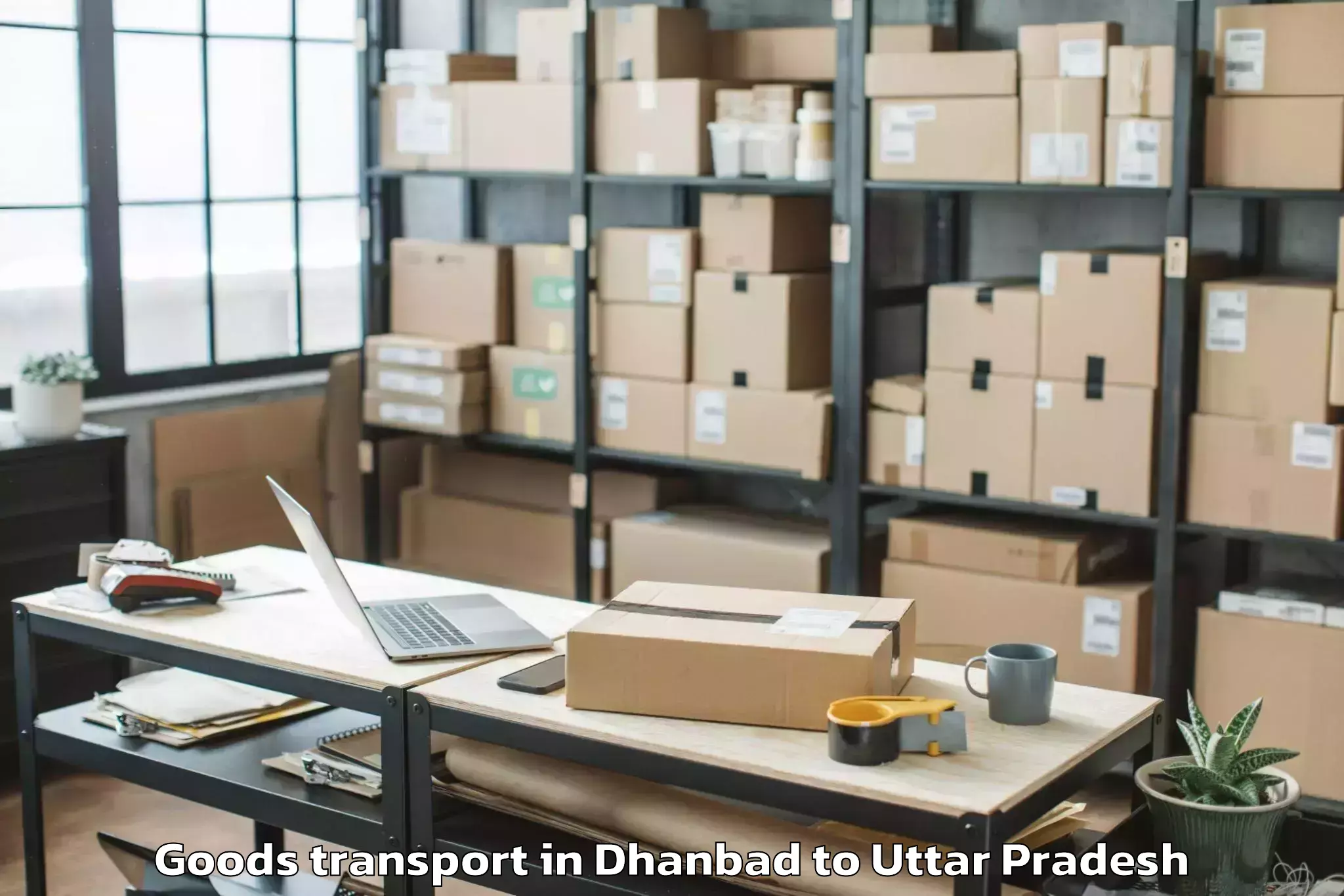 Reliable Dhanbad to Koil Goods Transport